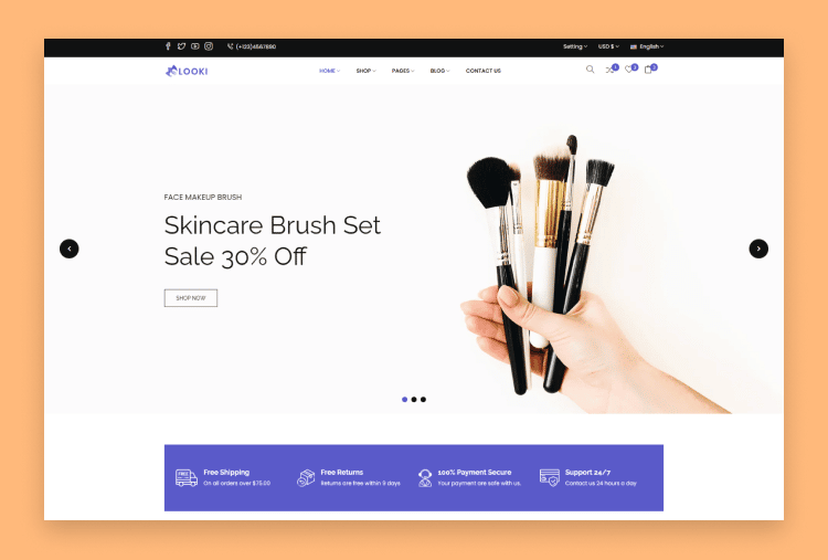 طراحی سایت فروش لوازم آرایشی و بهداشتی